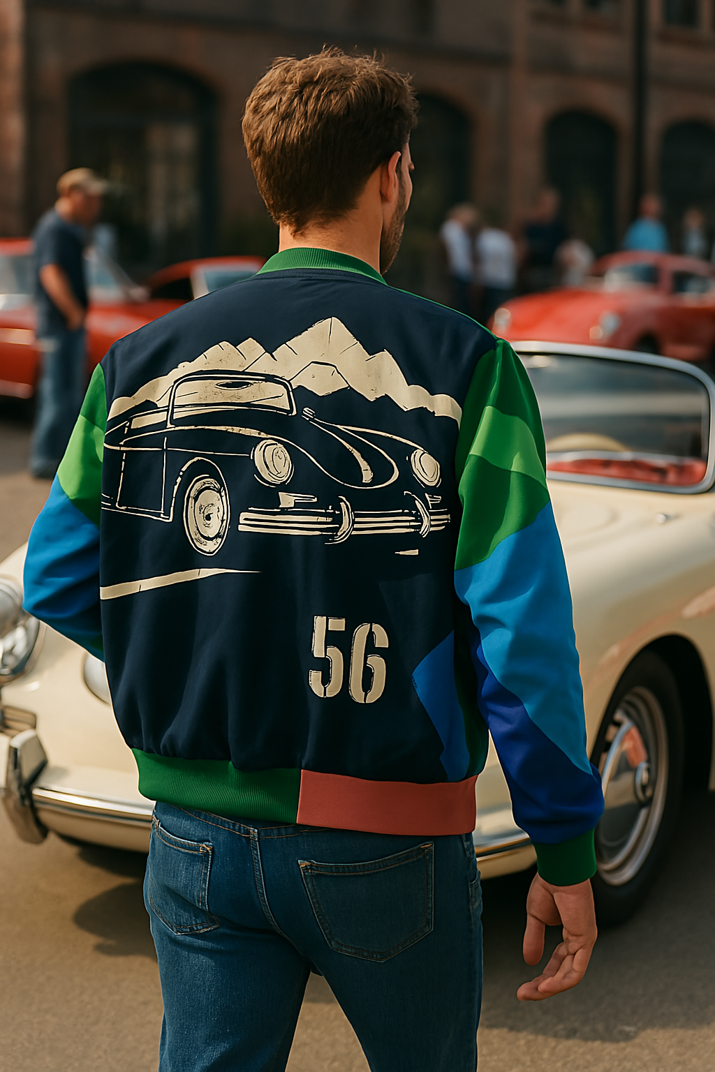 Camber Jack racing Unisex Bomber Jacket