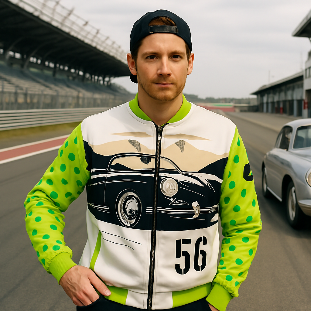 The POKE Vintage Pro Turing sports car Unisex Bomber Jacket