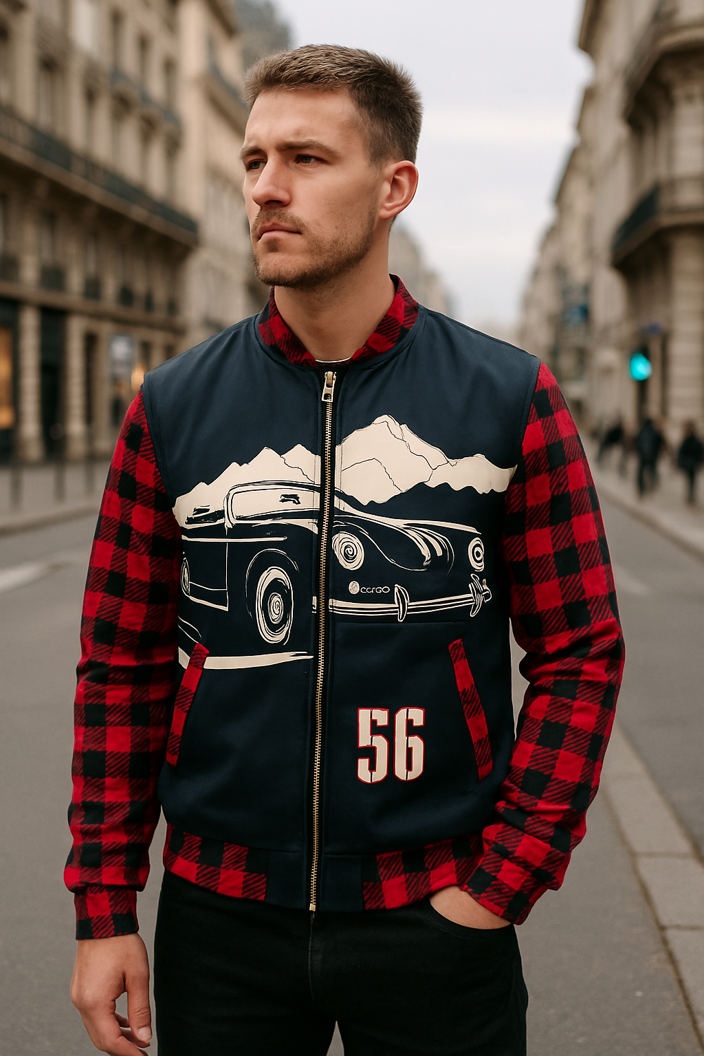 The Canadian Vintage Pro Turing sports car Unisex Bomber Jacket