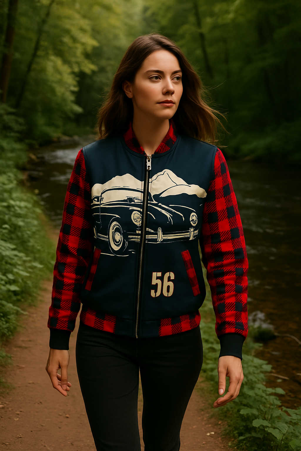 The Canadian Vintage Pro Turing sports car Unisex Bomber Jacket