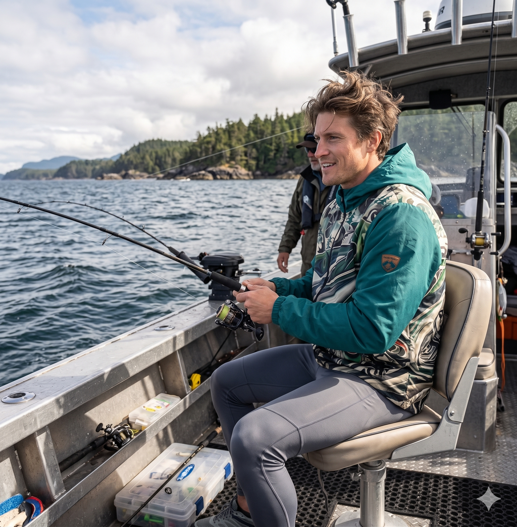 Deep sea fishing Men’s windbreaker