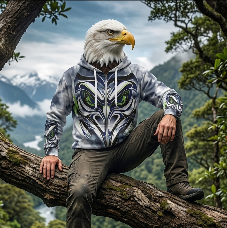 Eagle Unisex Zip Hoodie — ZUZUV