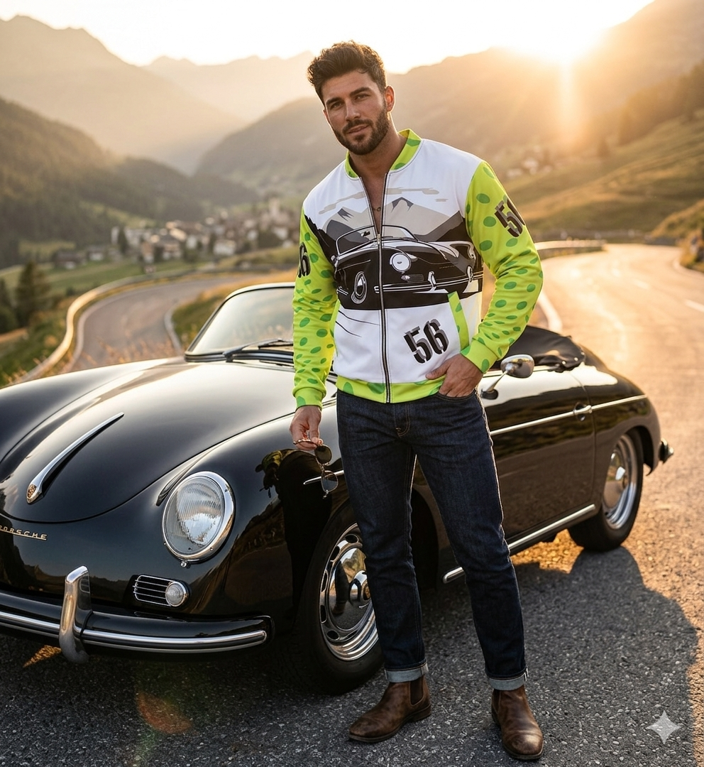 The POKE Vintage Pro Turing sports car Unisex Bomber Jacket