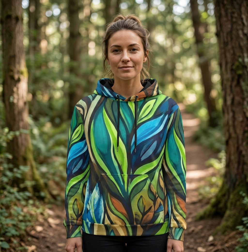 Emerald Canopy Graphic Hoodie | Free US Shipping | ZUZUV