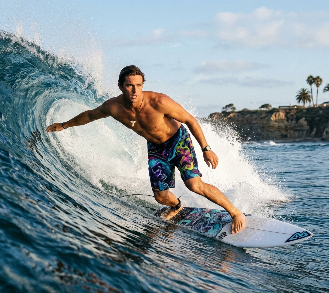 Vivid Phantom Men's Board Shorts