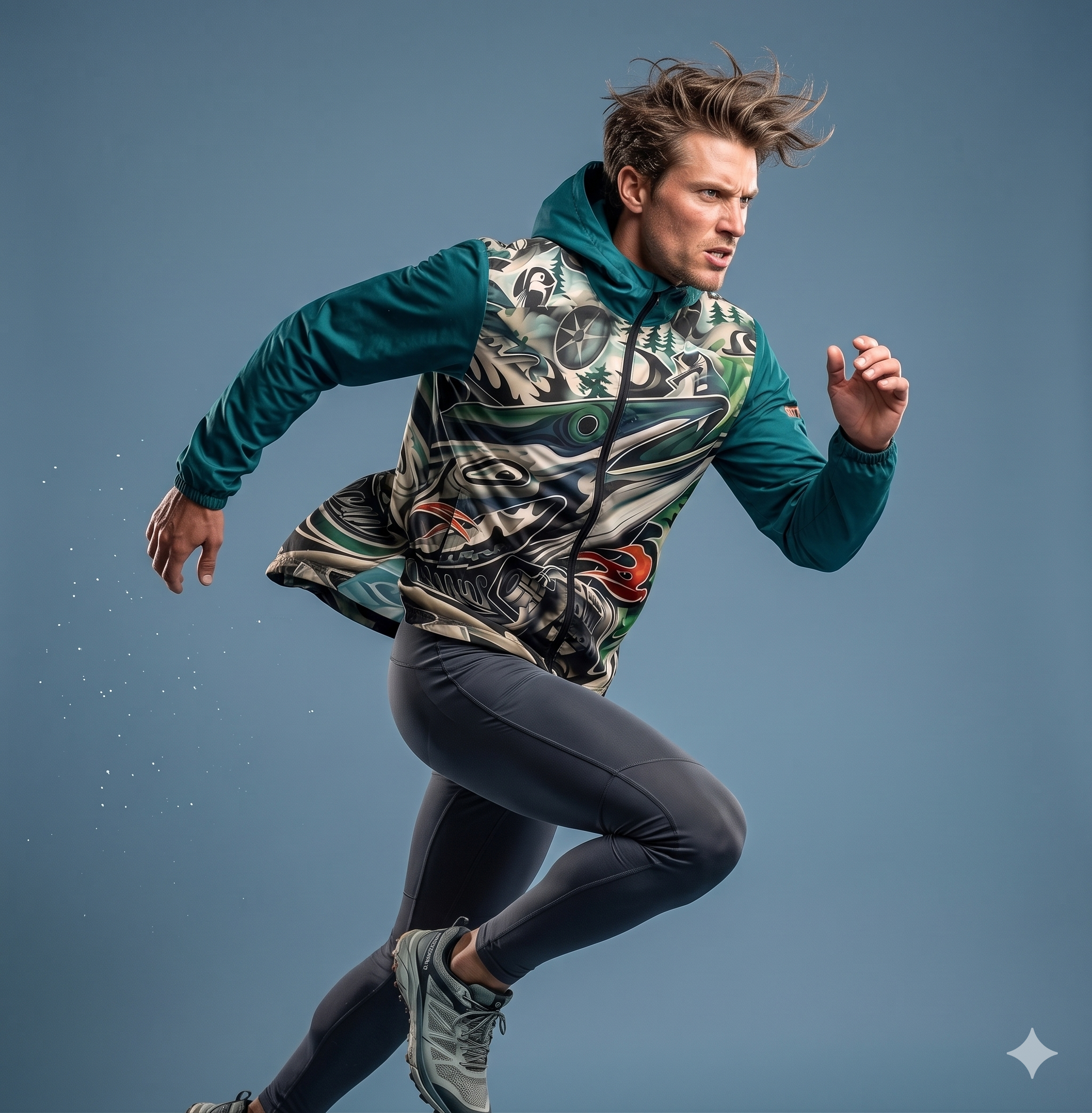 Deep sea fishing Men’s windbreaker