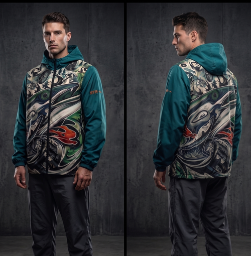 Deep sea fishing Men’s windbreaker